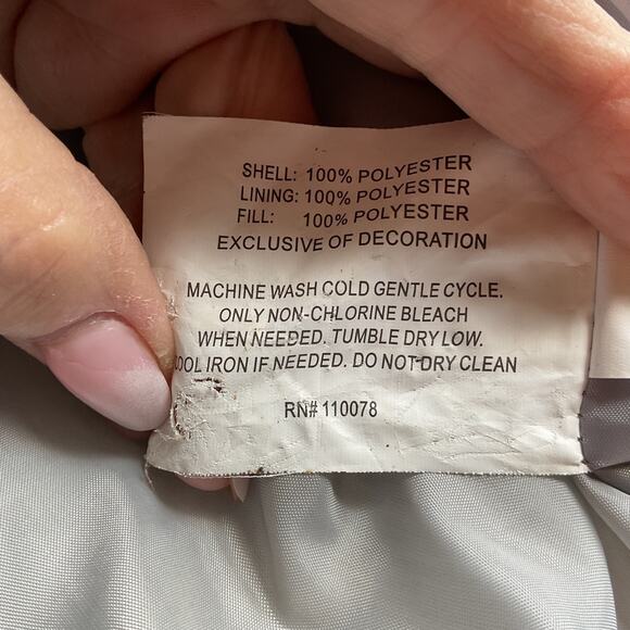 U.S. Polo Assn. Black Grey Full Zip Embroidered Pony Puffer Jacket/Vest 3XL - Picture 5 of 6